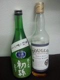 日本酒 初孫とウイスキー DOUGLAS BLEND