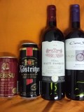 ビールと赤ワイン