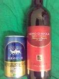 カンティーナ・ラヴォラータ ネロ・ダーヴォラの赤と銀河高原ビール